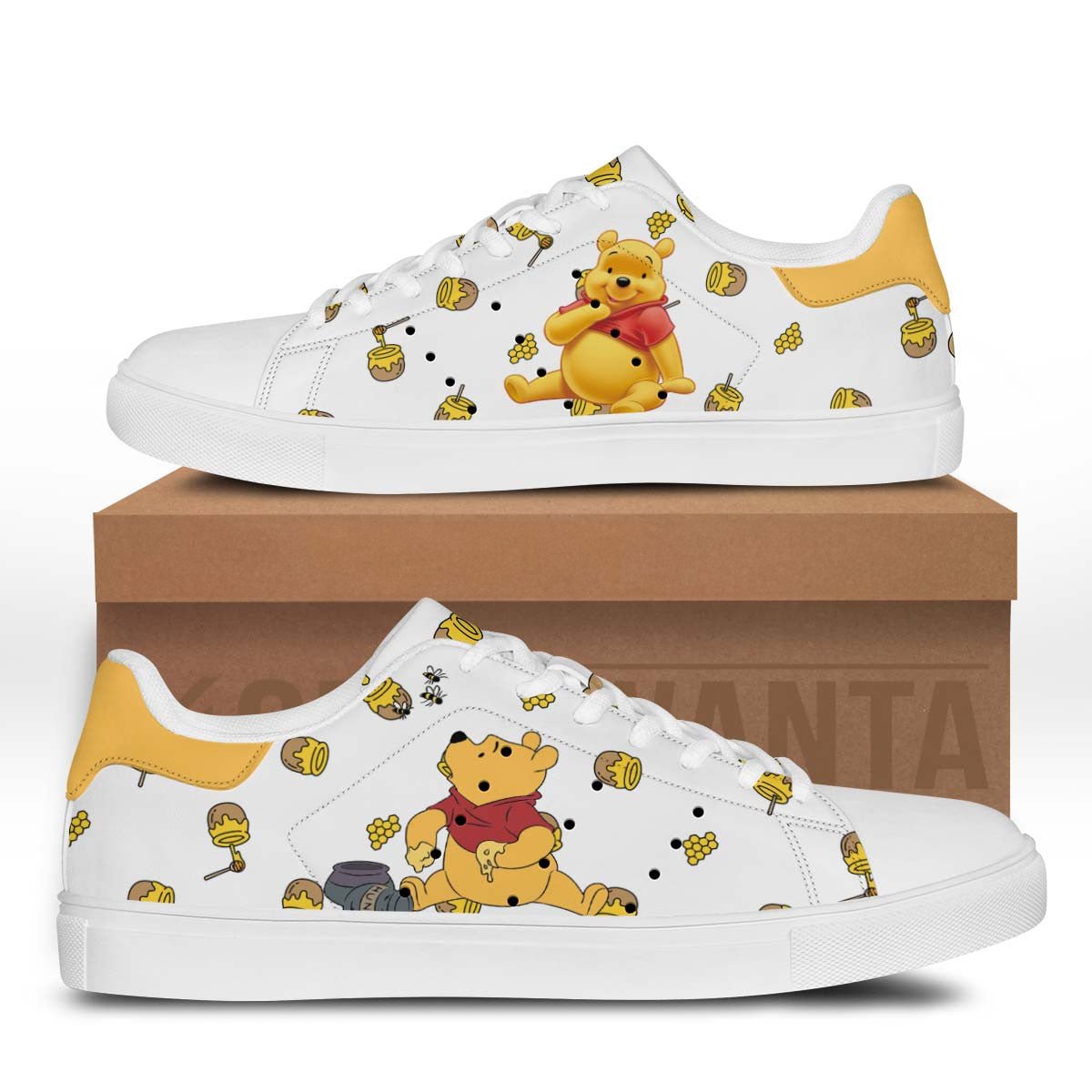 Pooh Stan Shoes Custom Winnie The Pooh Sneakers For Fans