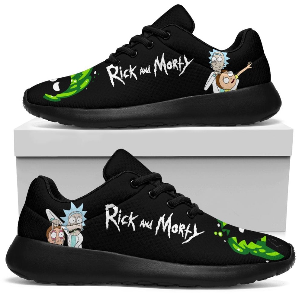 Rick and Morty Sneakers Custom Cartoon Shoes Funny For Fans