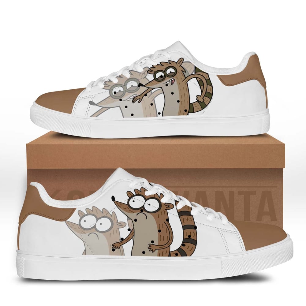 Rigby Stan Shoes Custom Regular Show Cartoon Shoes