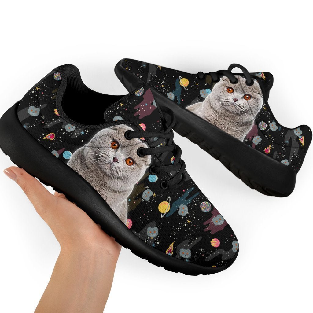 Scottish Fold Cat Sneakers Sporty Shoes For Cat Lover