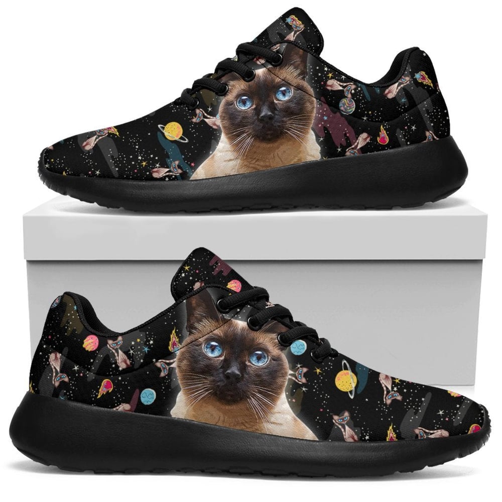 Siamese Cat Sneakers Sporty Shoes For Who Loves Cat