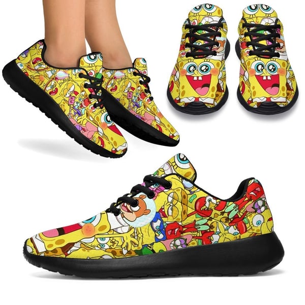 Spongebob Sneakers Custom Shoes Funny Gifts Fan