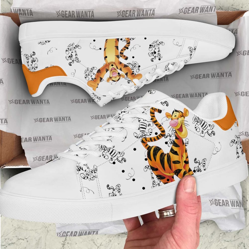 Tiger Stan Shoes Custom Winnie The Pooh Cartoon Shoes