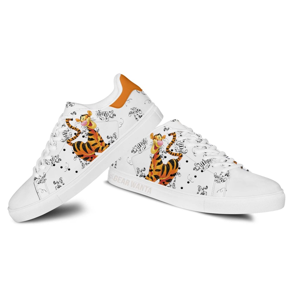 Tiger Stan Shoes Custom Winnie The Pooh Cartoon Shoes