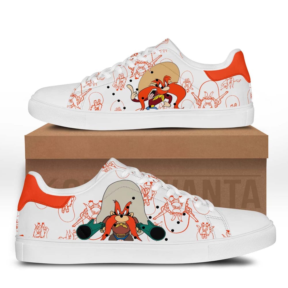 Yosemite Sam Stan Shoes Custom Looney Tunes Sneakers For Fans