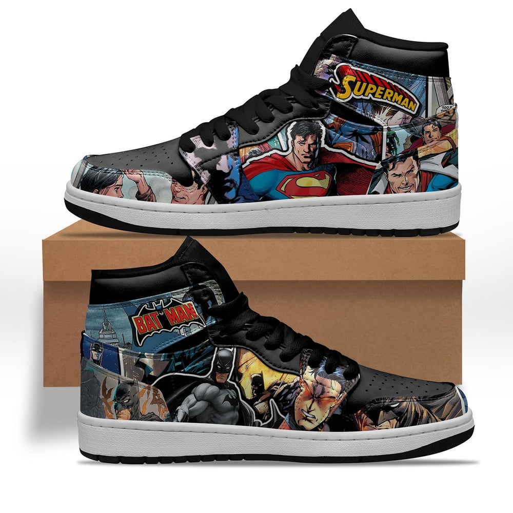 Justice League Batman x Superman Shoes Custom