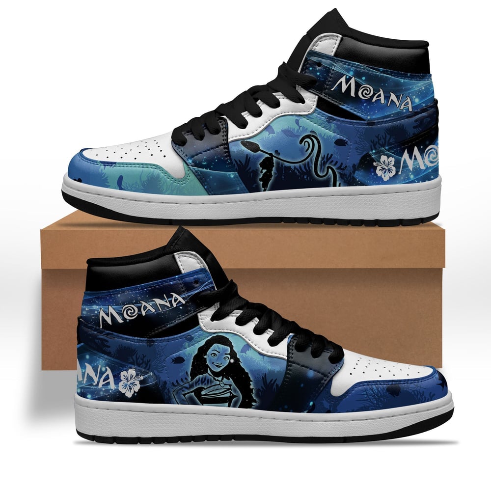 Moana Silhouette Shoes Custom For Fans