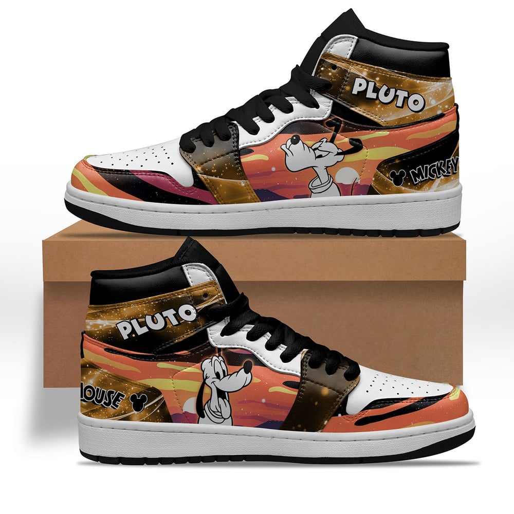 Pluto Characters Silhouette Shoes Custom