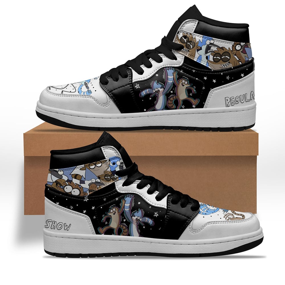 Regular Show Mordecai and Rigby Shoes Custom