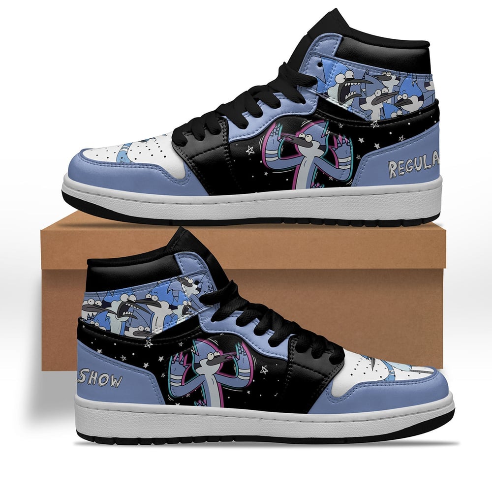 Regular Show Mordecai Shoes Custom Sneakers For Cartoon Fans