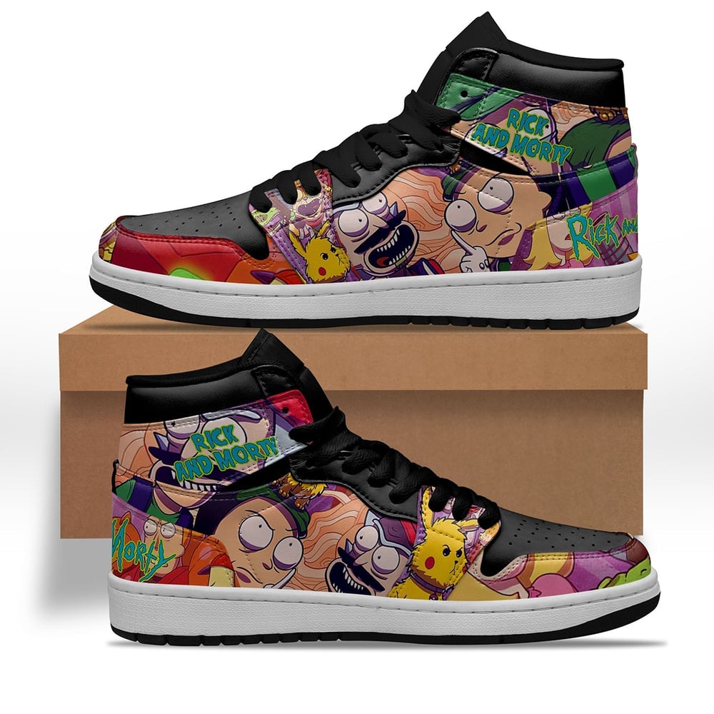 Rick and Morty Crossover Super Mario Sneakers Custom Shoes