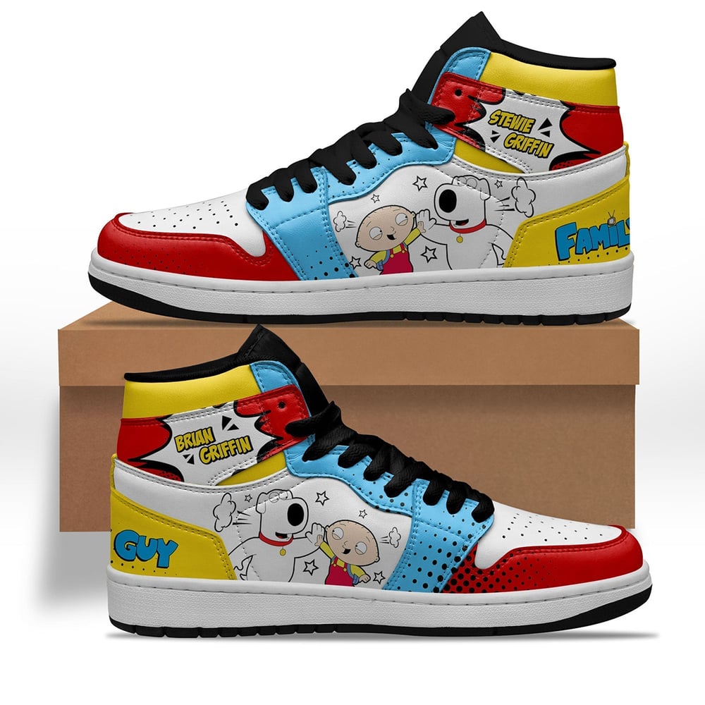 Stewie Griffin and Brian Griffin Sneakers Custom Family Guy Shoes