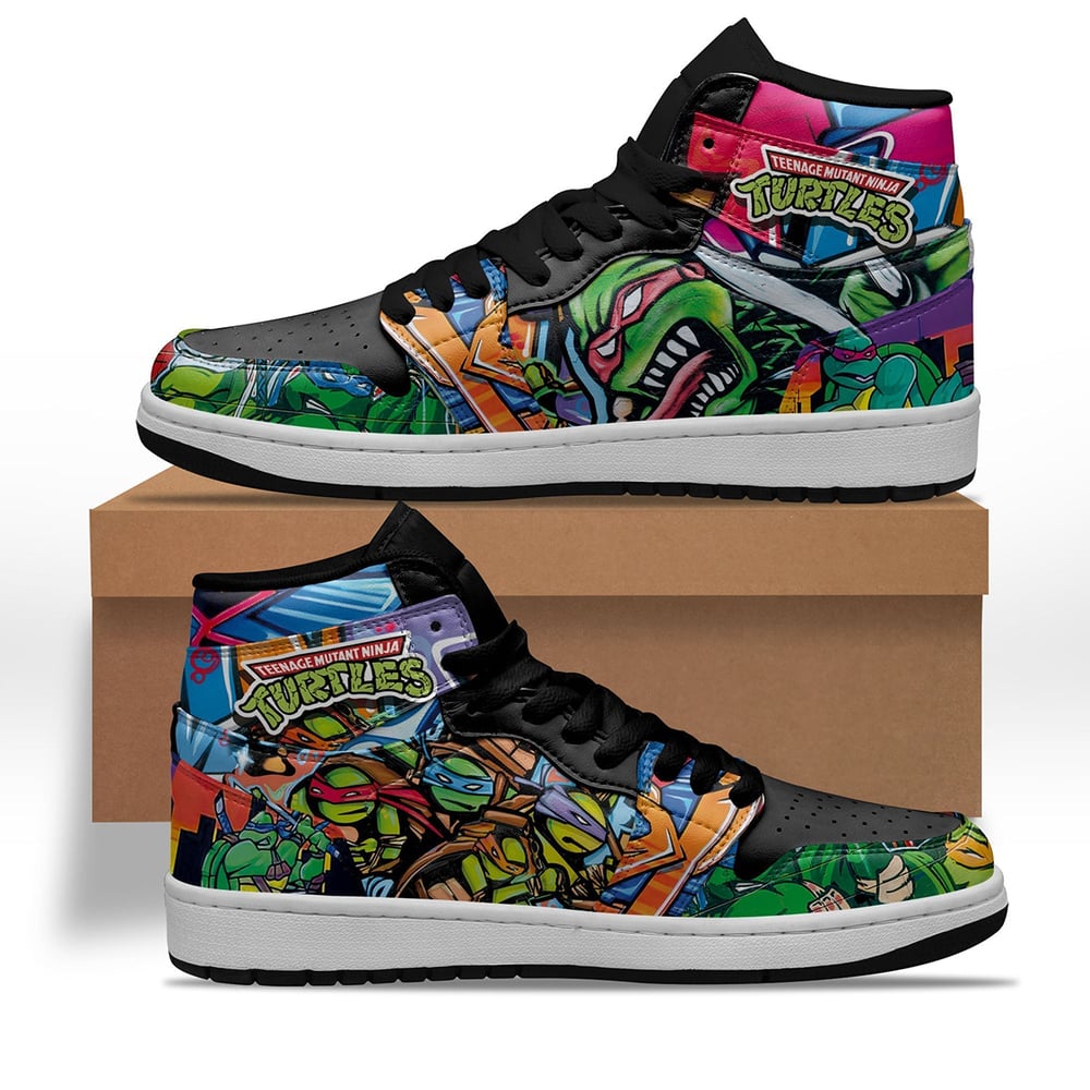 Teenage Mutant Ninja Turtles Sneakers Custom Graffiti Style