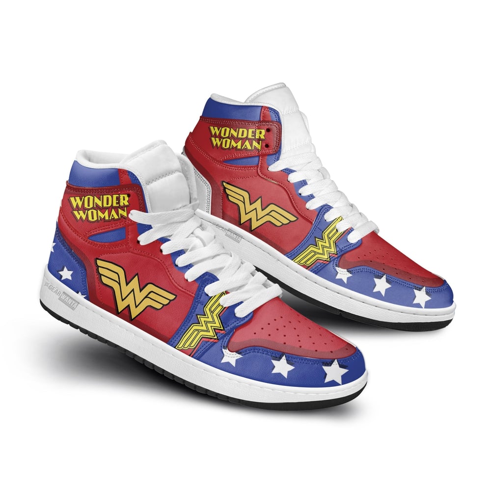 Wonder Woman Shoes Custom Super Heroes Sneakers