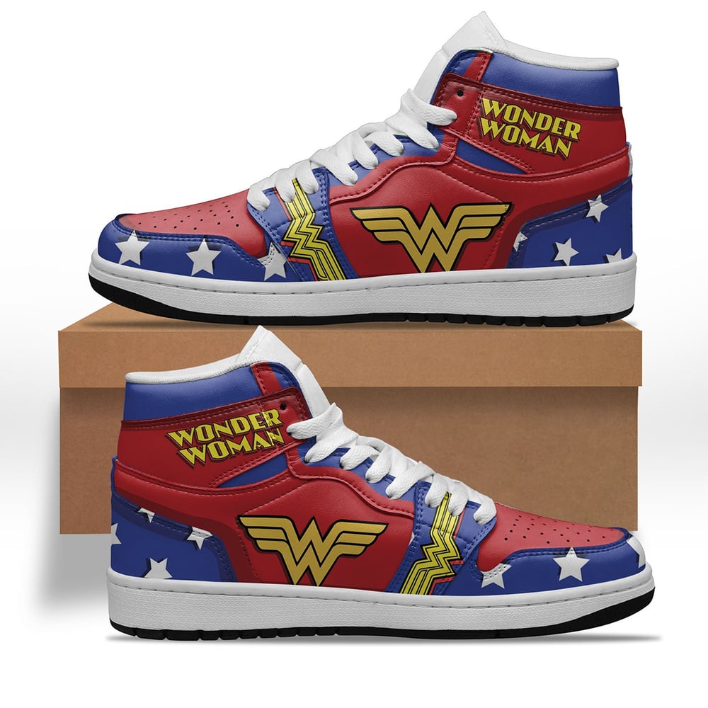 Wonder Woman Shoes Custom Super Heroes Sneakers