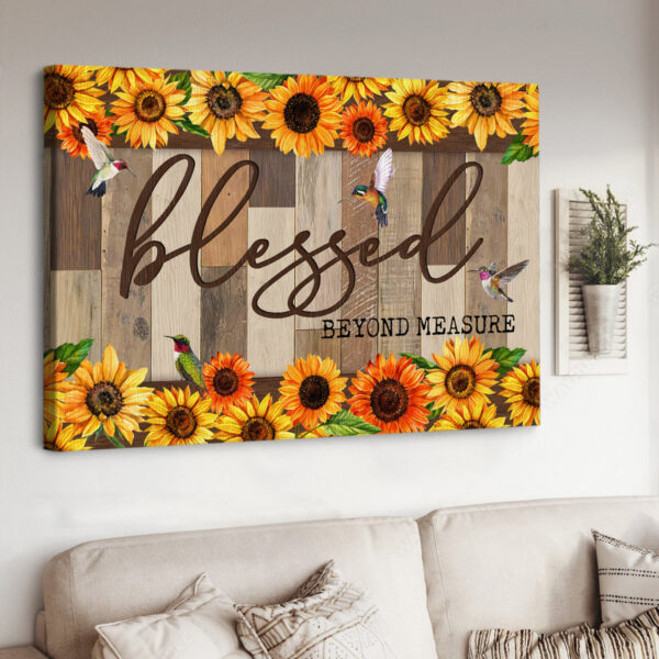 Blessed Beyond Measure Canvas Wall Art