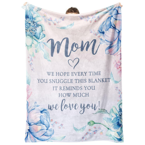 Gifts for Mom Blanket, Mothers Day Mom Gifts from Daughter Son
