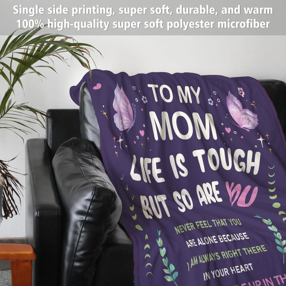 Gifts for Mom, Mom Birthday Gifts Throw Blanket, Mom Gift from Daughter Son