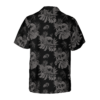 Seamless Gothic Skull With Butterfly Goth Men Hawaiian Shirt 3