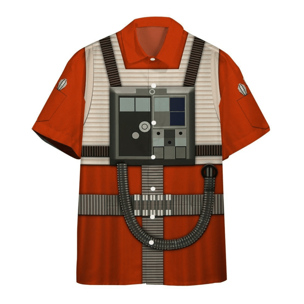 Star Wars Rebel Pilot Summer Custom Button Up Hawaiian Shirt