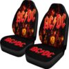 acdc rock music band flame celebrity car seat covers q6nig