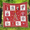 all i want for christmas is penguin quilt blanket xmas gift idea g7xdt