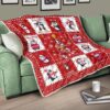 all i want for christmas is penguin quilt blanket xmas gift idea mw226