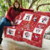 all i want for christmas is penguin quilt blanket xmas gift idea zrzlx