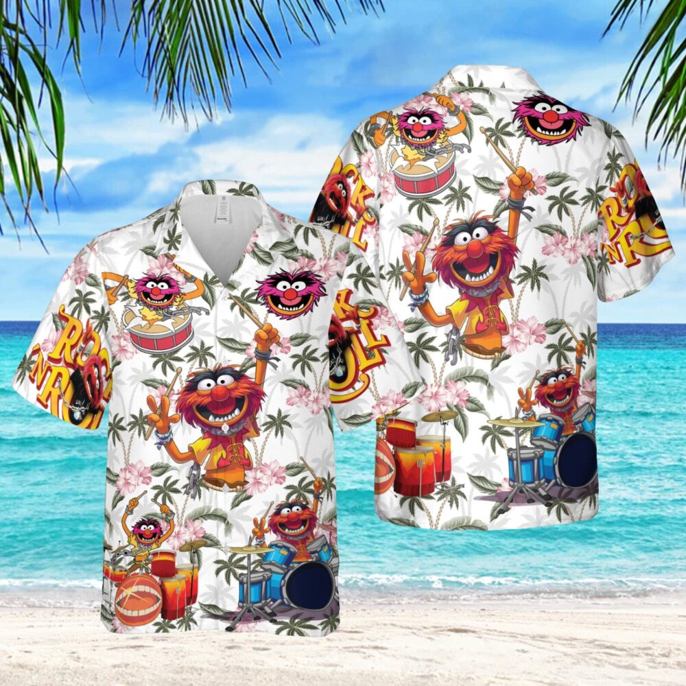 Animal Muppet Pineapple Custom Hawaii Shirt | Tropical  Pineapple Fruit Button Up Shirts