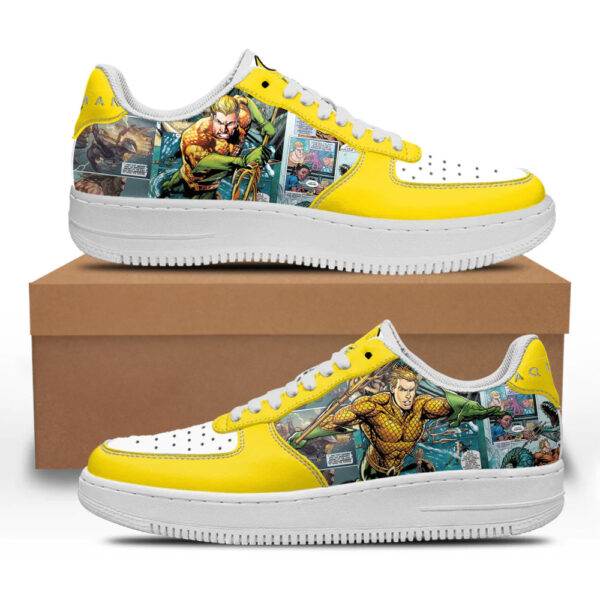 Aquaman Sneakers Custom Superhero Comic Shoes