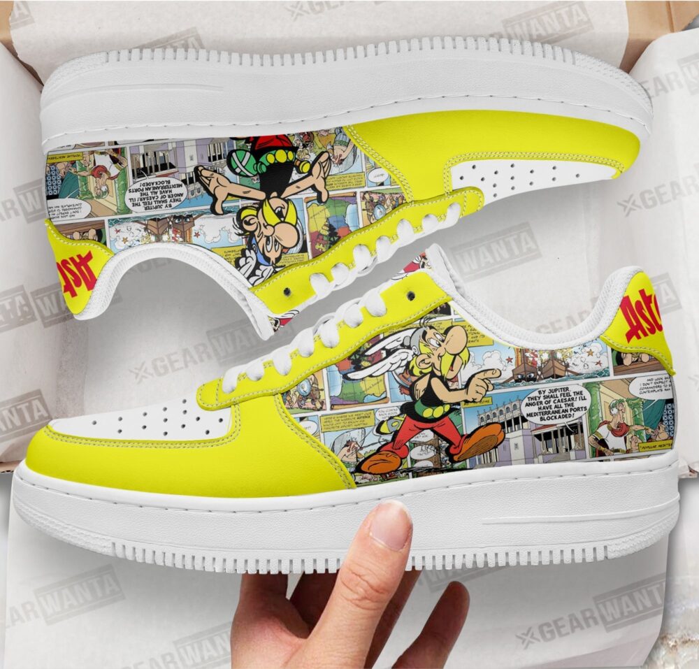 Asterix Sneakers Custom Superhero Comic Shoes