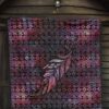 aztec boho feather quilt blanket gift for native lover n5rcs
