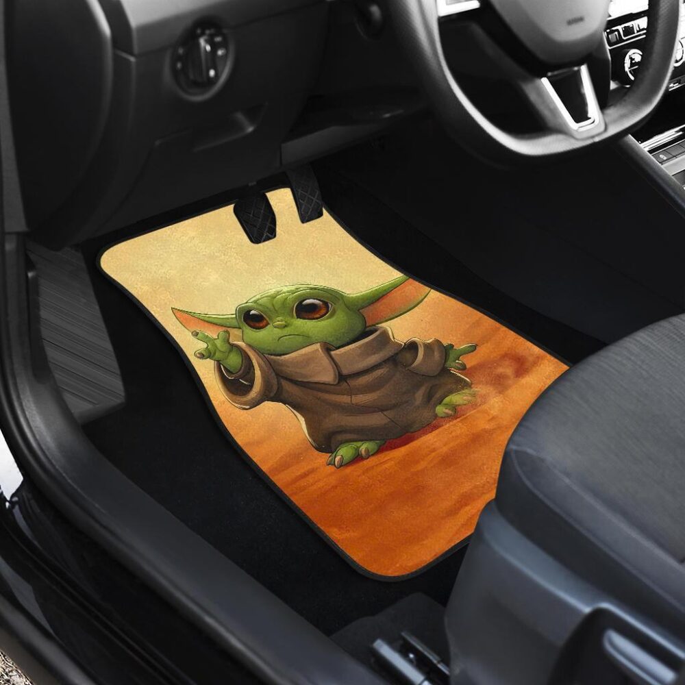 Baby Yoda Car Floor Mats The Mandalorian Movies Fan Gift SWCFM06