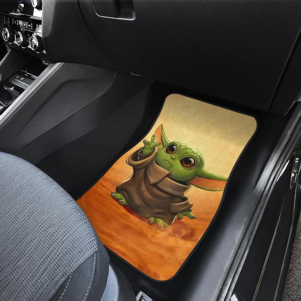 Baby Yoda Car Floor Mats The Mandalorian Movies Fan Gift SWCFM06