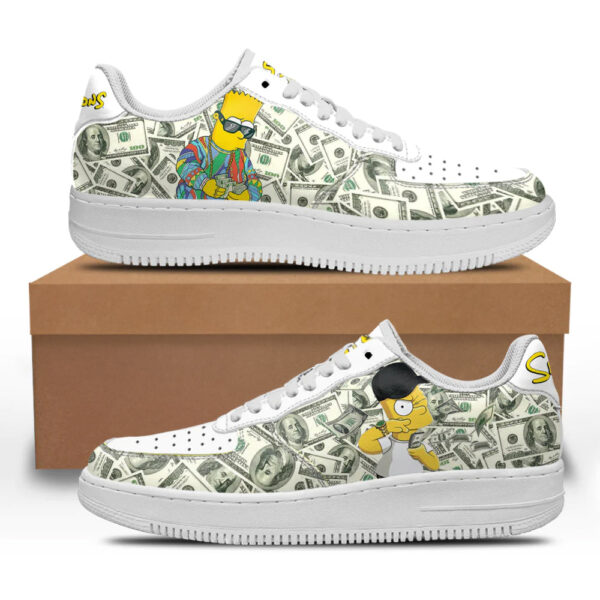 Bart Simpson Sneakers Custom Simpson Cartoon Shoes