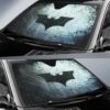 batman logo in dark theme car windshield sun shade zomb2