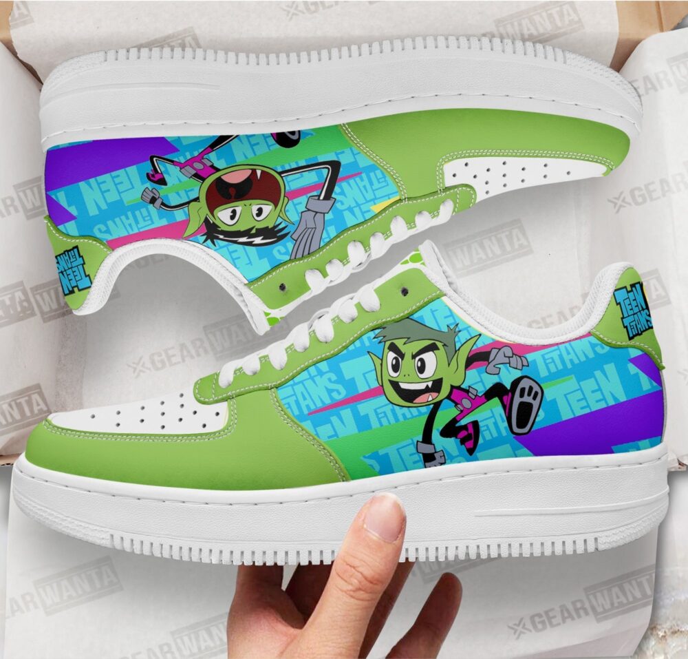 Beast Boy Sneakers Custom Teen Titan Go Cartoon Shoes