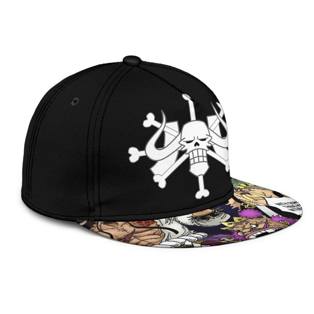Beast Pirates Snapback Hat One Piece Anime Fan Gift