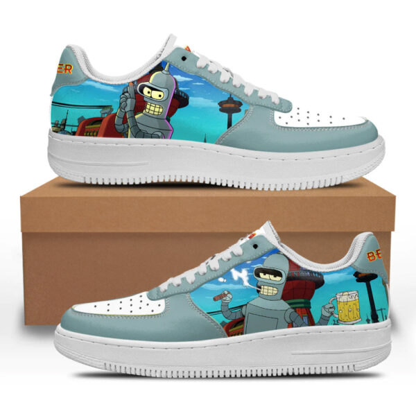 Bender Futurama Custom Sneakers