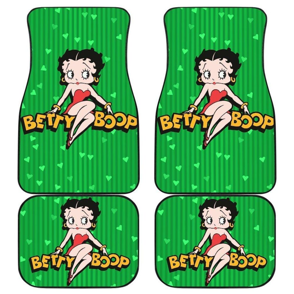Betty Boop Car Floor Mats | Pretty Betty Boop Cartoon Fan Gift Car Floor Mats