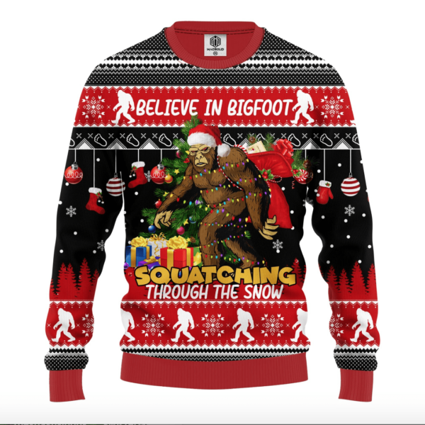 Bigfoot Ugly Christmas Sweater Amazing Gift Idea Thanksgiving Gift