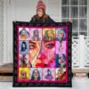 billie eilish quilt blanket funny gift idea for fan y6mvn