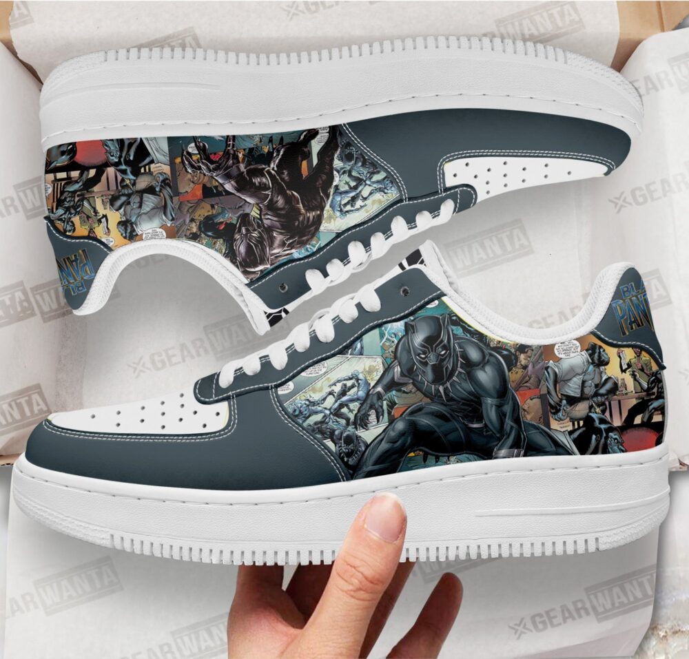 Black Panther Sneakers Custom Superhero Comic Shoes