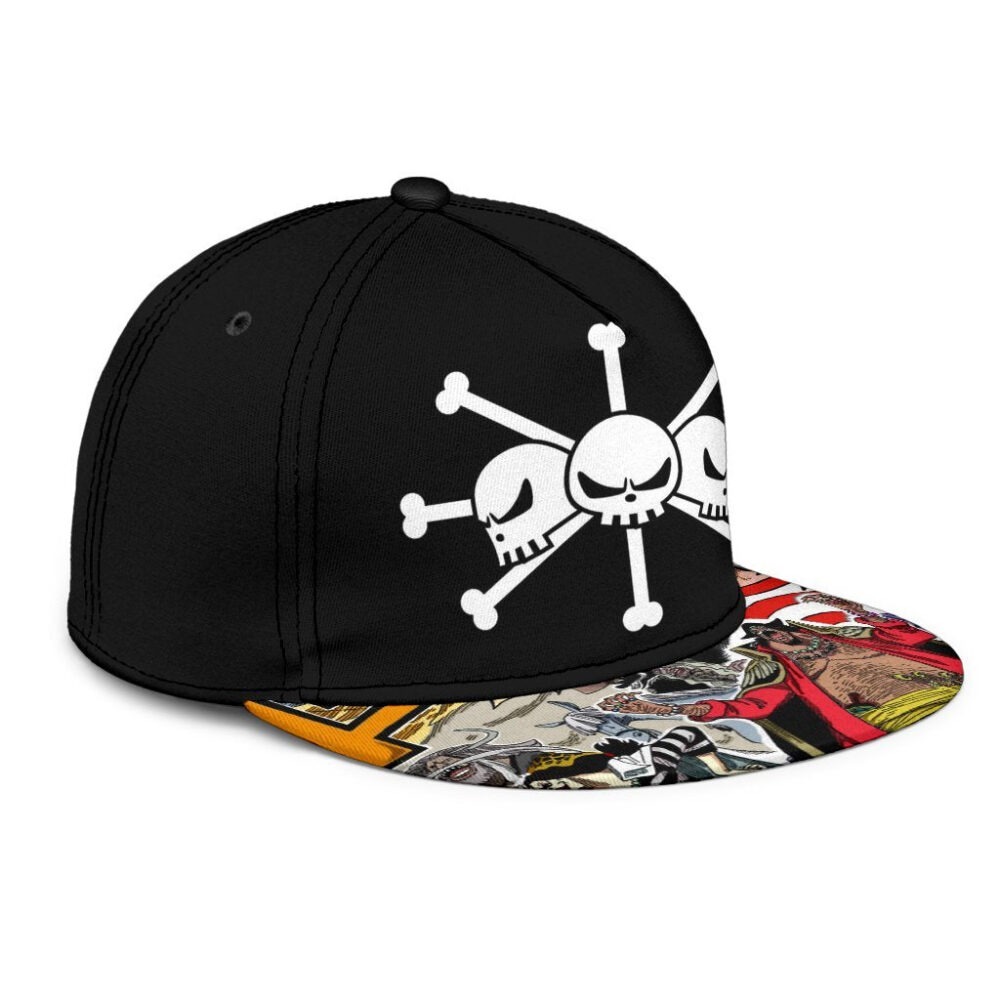 Blackbeard Pirates Snapback Hat One Piece Anime Fan Gift