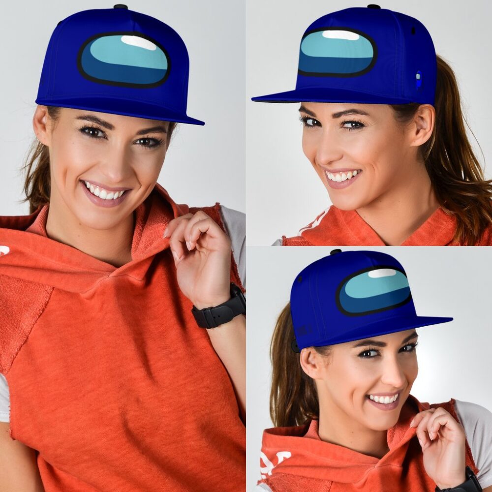 Blue Crewmate Snapback Hat Among Us Gift idea