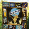 blue moon quilt blanket funny for beer lover k3ufn