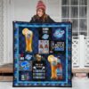 blue moon quilt blanket funny gift for beer lover rvlz8