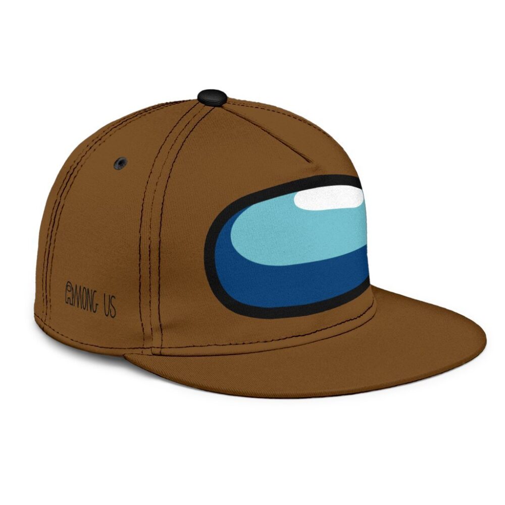 Brown Crewmate Snapback Hat Among Us Gift Idea