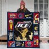 bud ice quilt blanket beer lover funny gift idea snktr