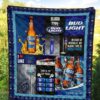 bud light quilt blanket funny for beer lover nlt8i